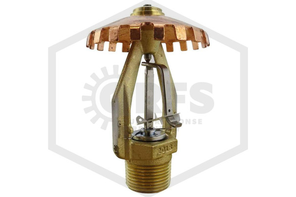 155*F Fire Sprinkler Head Brass Upright 1/2"NPT 17/32 Orifice K=8.0