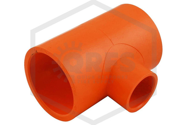 2" x 2" x 1" CPVC Slip Outlet-Reducing Tee | Sprinkler Pipe Fitting