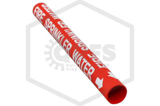 Sprinkler Water Wrap-Around Pipe Marker | 3/4 in. Letters | Fits 3/4 in. to 1 in. Pipe