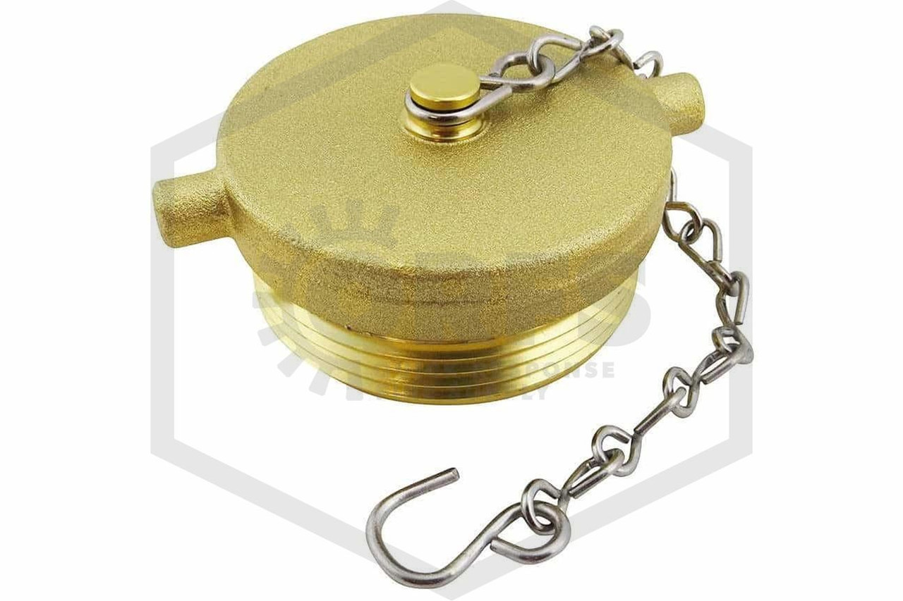 Aluminum Plug and Chain | 2-1/2 in. NST | Brass Finished