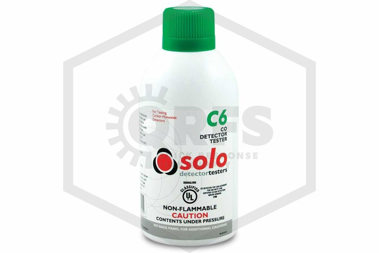 Solo C6 | Carbon Monoxide Detector Tester | Non-Flammable | 4 L Compressed Gas