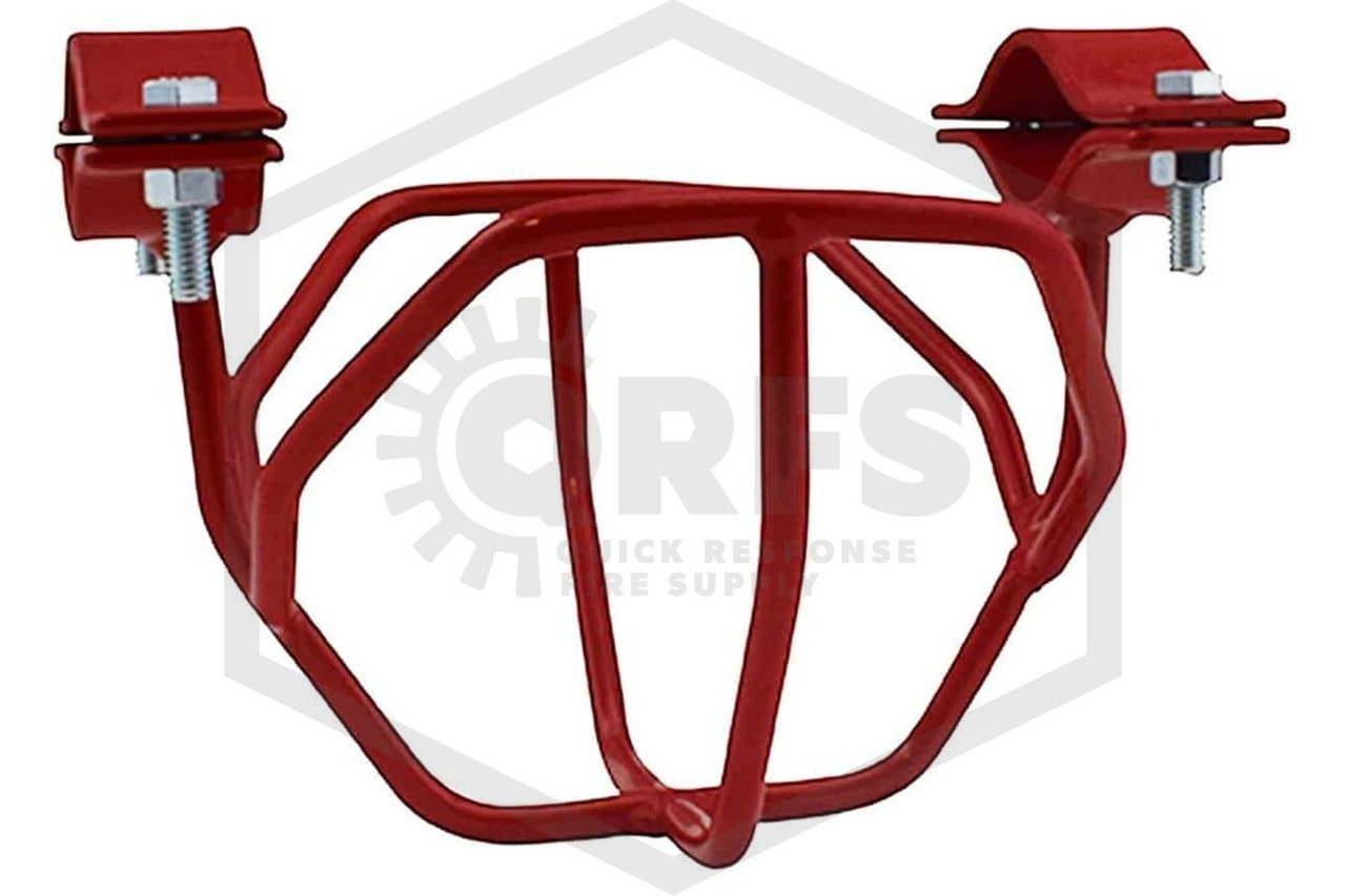 Heavy Duty Head Guard | Horizontal Mount | Red | Choose Your Pipe Size!