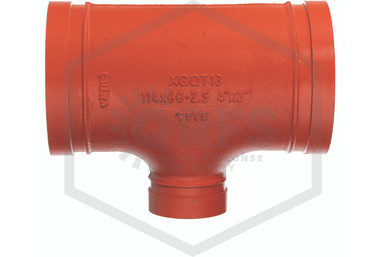 Grooved Reducing Tee | GemLock™ | 4 in. x 4 in. x 2-1/2 in.