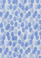 A blue and white tunic featuring a stardust print with abstract spot patterns. The design has a soft, watercolour effect.