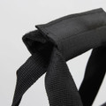 A black strap featuring durable fabric, designed for carrying or securing items.