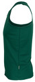 A green men's singlet with a ribbed texture and a small logo on the side.