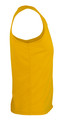 A yellow men's singlet featuring a classic sleeveless design. It has a simple and smooth texture.