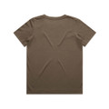 A brown Kids Staple Tee, featuring a simple design and a small logo on the back.