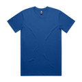 A blue classic tee t-shirt with short sleeves and a round neck. It features a logo at the neckline.