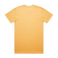 A yellow Classic Tee shirt, featuring a plain back view and made from soft fabric. It includes a logo.