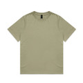 A Heavy Faded Tee in a muted olive green colour, featuring a plain design and a visible brand label.