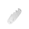 A pair of white invisible socks displayed against a plain background. The socks feature a low cut design.