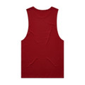 A red singlet tank top with a smooth back design and no visible logos or branding.