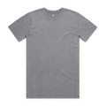 A grey staple stone wash t-shirt with a classic crew neck design and short sleeves. It features a branding logo.