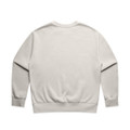 A faded crew jumper in light grey, featuring a plain back design and ribbed cuffs and hem.