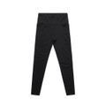 Black active leggings with a high waistband, featuring a sleek design and a logo.