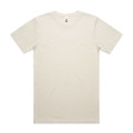 A plain cream Block Tubular Tee featuring short sleeves and a crew neckline. It has a tag on the inside.