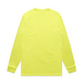 A long-sleeve tee in bright yellow with a simple, unbranded design.