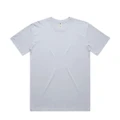 A light blue t-shirt with a classic crew neck and short sleeves, featuring a logo on the label.
