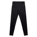 Black seamless leggings with a high waistband, featuring a simple design and no visible logos.