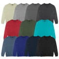 A collection of TRENDSWEAR Classic Unisex Sweatshirts in various colours: beige, grey, red, green, turquoise, blue, and black.