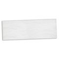 A full colour bar towel in white, rectangular shape, featuring a simple design with a logo.