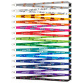 A collection of Colour Max lanyards in various colours, featuring different logos and designs along their lengths.