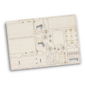 A wooden model kit for a small truck featuring laser-cut pieces in natural wood colour. Includes details for assembly.