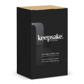 A black box containing a set of two stackable coffee cups. The product features a logo.