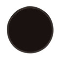 A foldable flying disc in black, featuring a circular design and an attached trim.