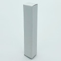 A slim, white packaging box for an unspecified product, featuring a plain design without any labels or graphics.