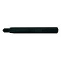 A black Slimline Retractable Box Cutter featuring a sleek design and a logo.