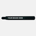 A black slimline retractable box cutter with a clip and a logo placeholder.
