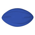 A blue 135mm Spyro Football with a smooth design and a logo on one side.