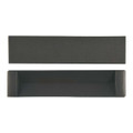 A black packaging box with a separate top lid and base for holding a pen.