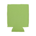 A green stubby holder with a stitched finish and a base for easy grip. It has a logo but no text visible.