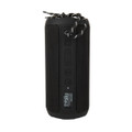 A Neon Bluetooth Speaker featuring a cylindrical design with control buttons on the front and a textured surface.