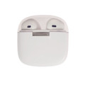 Twista Earbuds in a sleek white charging case, featuring a compact design with earbuds visible inside.