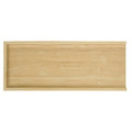 A bamboo game tray from the Dominator Set, featuring a smooth surface and a raised edge.