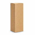 A drink bottle in a plain brown cardboard box. The box has a rectangular shape with no visible logos.