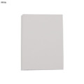 A white mini sticky note pad with a plain cover and no visible markings or designs. It has a branding logo.