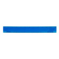 A blue plastic ruler measuring 30cm, featuring clear markings and a branding logo.