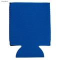 A royal blue neoprene stubby cooler with a fitted base and clean, simple design, featuring a logo.
