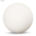 An off-white high bounce ball featuring a smooth surface and a logo. Ideal for fun and games.