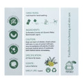 A promotional product featuring travel paper soap sheets in green packaging, with instructions and ingredient details.