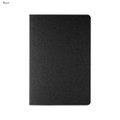 A black Eterna Notebook with a smooth cover and rounded edges, featuring a subtle branding logo.