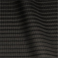A close-up of a textured fabric in dark olive with subtle stripes, suitable for a men's polo shirt.