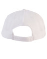 A white athletic mesh cap with a textured pattern and an adjustable strap at the back.