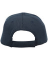 A structured navy cap with a mesh design and an adjustable strap at the back. Features a logo on the side.