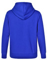 A bright blue kids' hoodie featuring a close front design and a hood, suitable for casual wear.